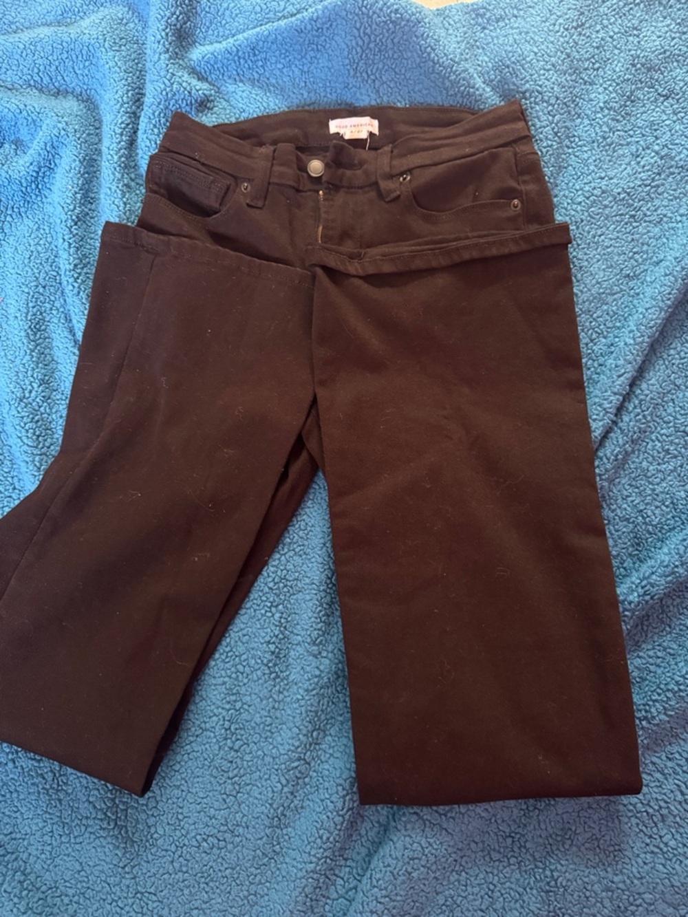 Good American Good Classic Boot Black High-Rise Bootcut Jeans Sz 4/27 - Picture 7 of 9